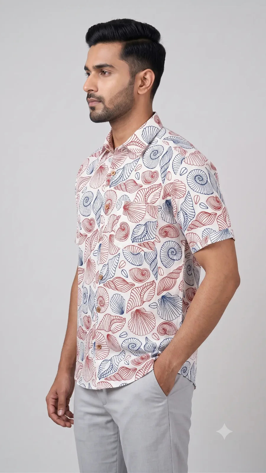 Hand Block Printed Shirt K-01