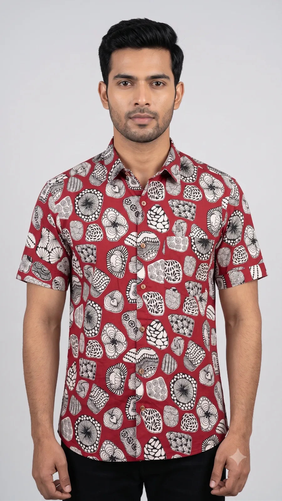 Hand Block Printed Shirt K-03