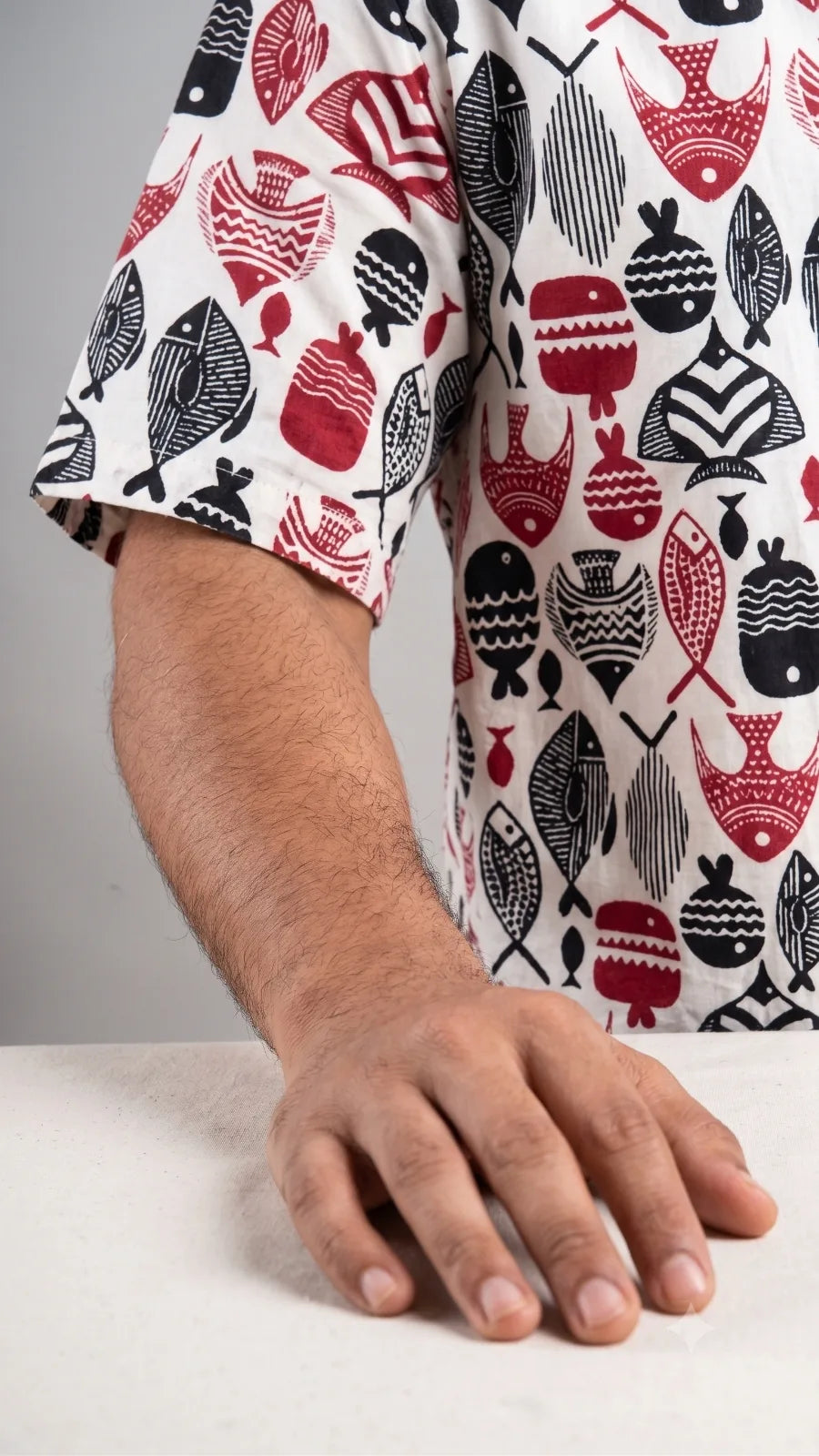 Hand Block Printed Shirt K-02