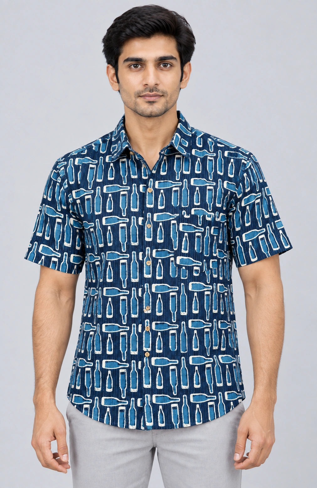 Hand Block Printed Shirt K-10