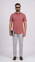Hand Block Printed Full Sleeve Short Kurta K-04