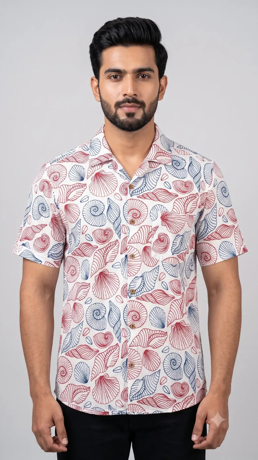 Hand Block Printed Shirt K-01