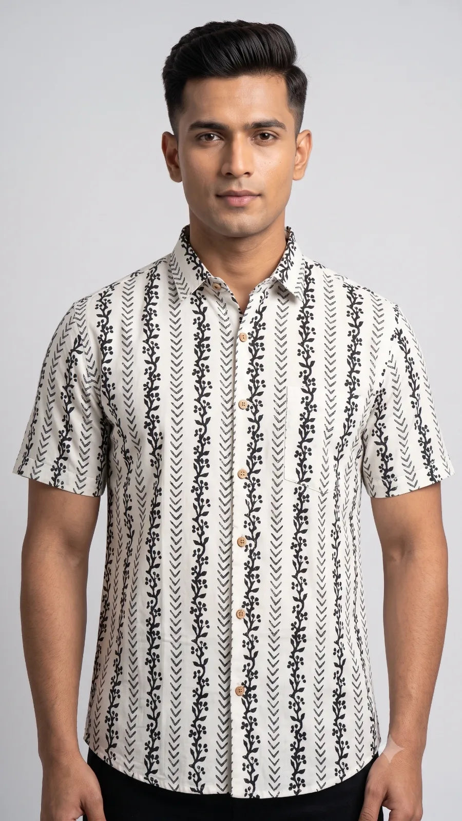 Hand Block Printed Shirt K-06