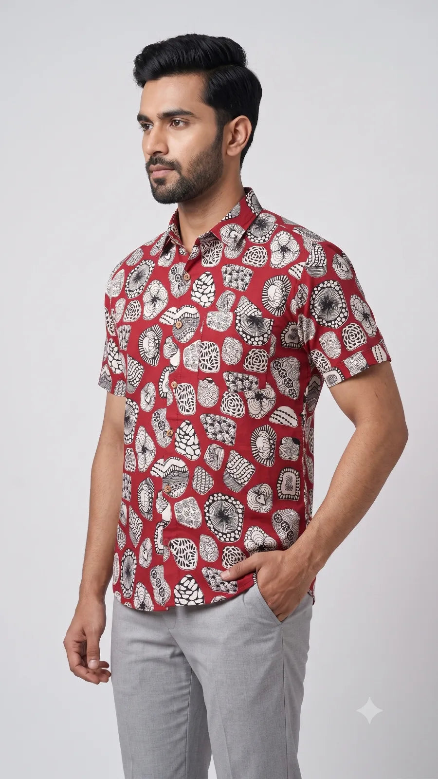 Hand Block Printed Shirt K-03