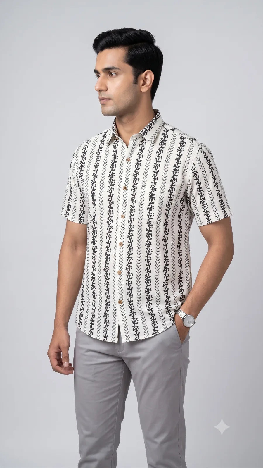 Hand Block Printed Shirt K-06